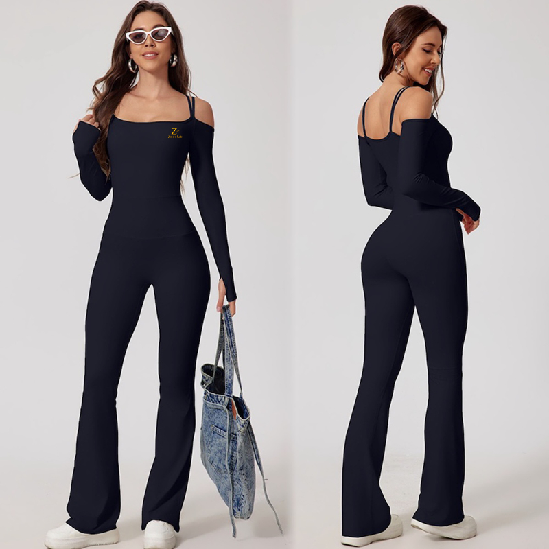 Flared long sleeve Jumpsuit