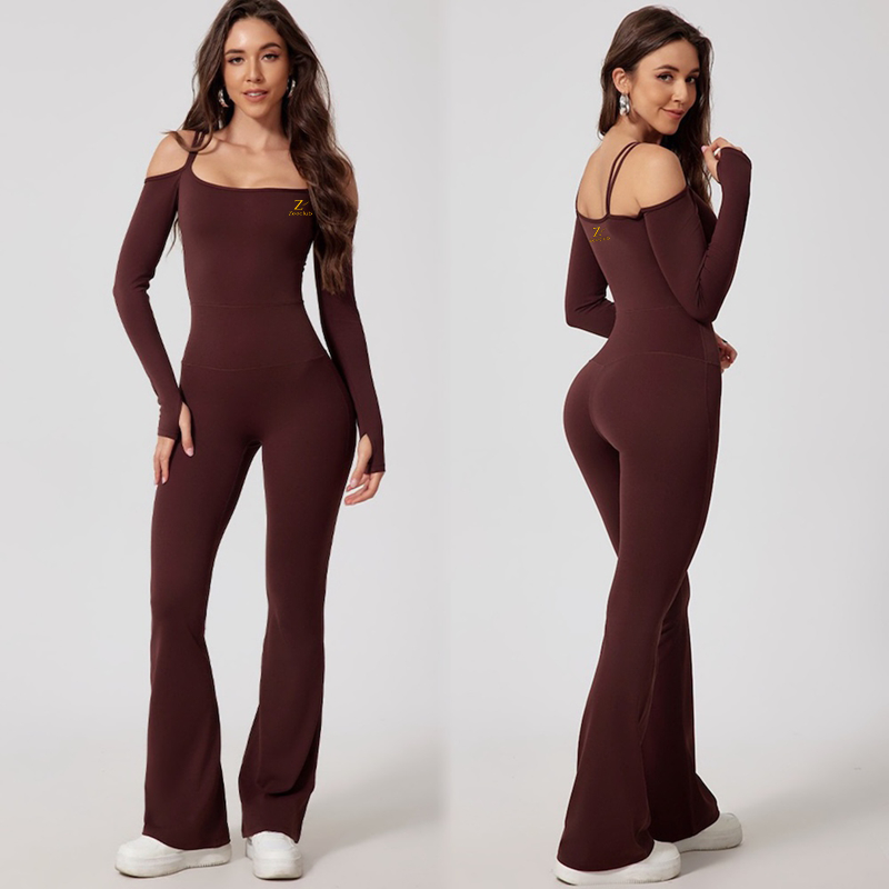 Flared long sleeve Jumpsuit